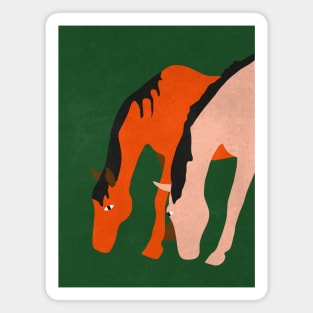 Two horses Magnet